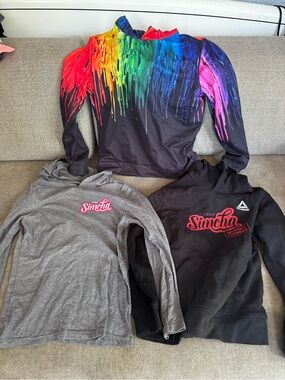 Girls 8/10 hoodies trio
